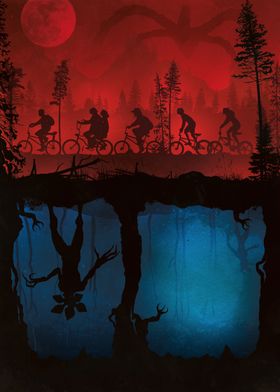 Displate - Poster en Métal - Monté sur Aimant - Stranger Things Series -  Demogorgon Art - Taille M - 32x45cm : : Cuisine et Maison