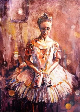 Ballerina artwork painting