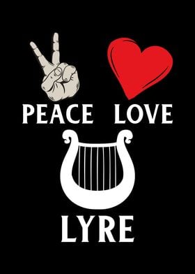 Peace Love Lyre