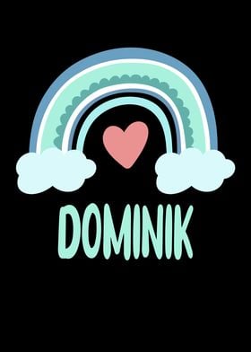 Dominik Name Rainbow Baby