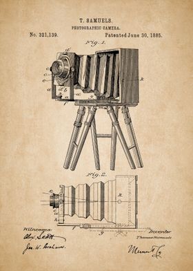 Vintage Camera Poster