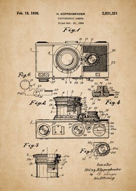 Vintage Camera Poster