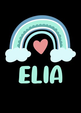 Elia Name Rainbow Baby