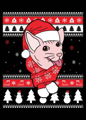 Sphynx Cat Ugly Christmas 