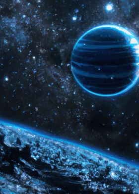 Blue Space Planet
