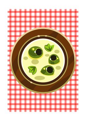 food set illustration