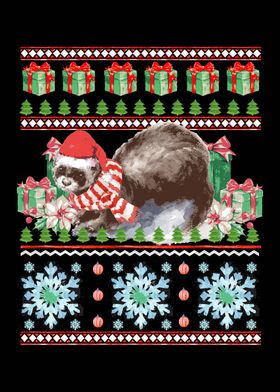 Ferret Ugly Christmas 