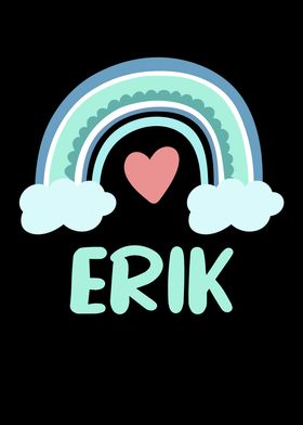 Erik Name Rainbow Baby