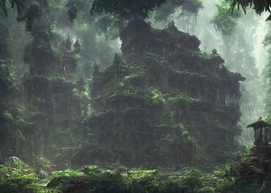 ancient jungle temple 