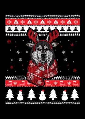 Husky Ugly Christmas 