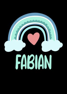 Fabian Name Rainbow Baby