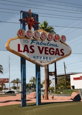 Las Vegas Travel Poster