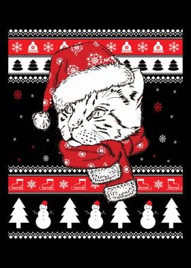 Bengal Cat Ugly Christmas 