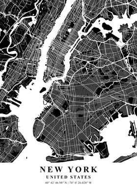 New York City Map USA