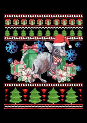 Sphynx Cat Ugly Christmas