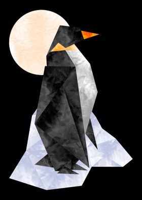 Origami penguin 