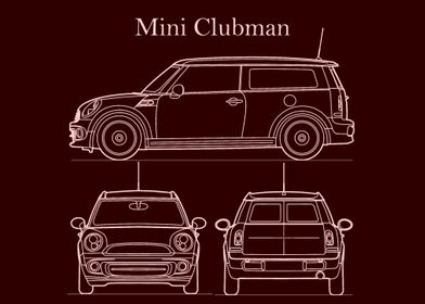 mini clubman 2014 Blueprin