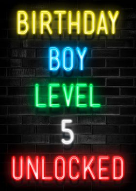 BIRTHDAY BOY LEVEL 5