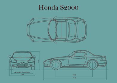 Honda S2000 2005 Blueprint