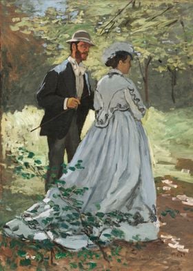 Bazille and Camille 1865