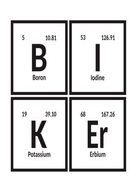 Biker Periodic Table