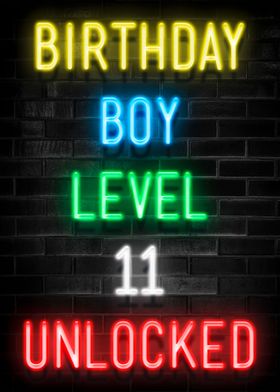 BIRTHDAY BOY LEVEL 11