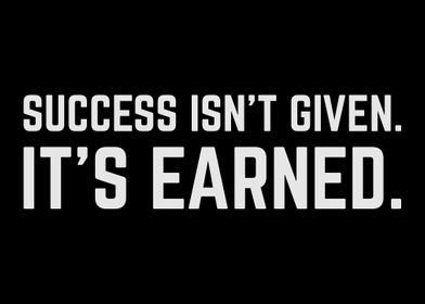 Success Is Not Given