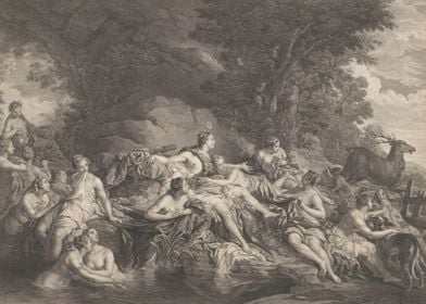 Diana And Nymphs At River