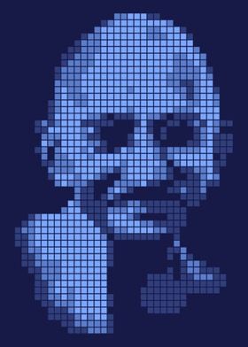 Gandhi pixel art