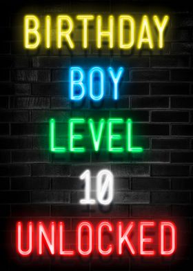BIRTHDAY BOY LEVEL 10