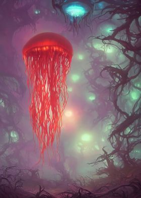 Big red jellyfish