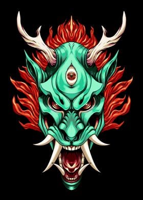 Green Dragon Head