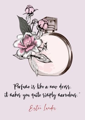 Coco Chanel Perfume Quote' Poster by dkDesign