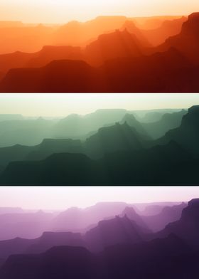 The Grand Canyon in colors