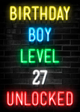 BIRTHDAY BOY LEVEL 27