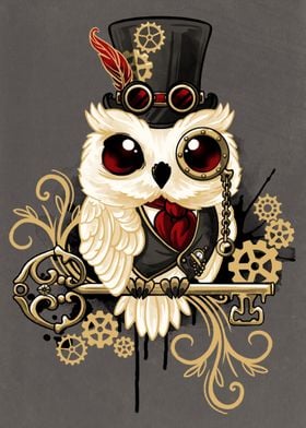 Steampunk owl