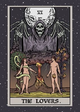 The Lovers Terror Tarot