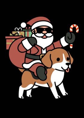 Bernese Dog Santa Claus