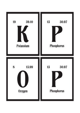 K Pop Periodic Table