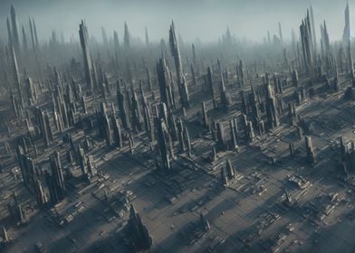 Building of the mega city