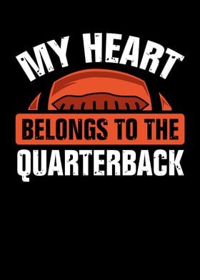 'My heart to the quaterback' Poster by BeMi | Displate