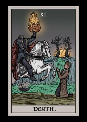 Death Terror Tarot Card