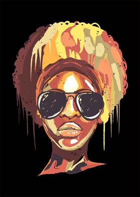 Colorful Black Woman