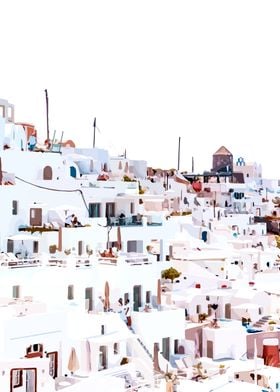 Santorini Greece Village