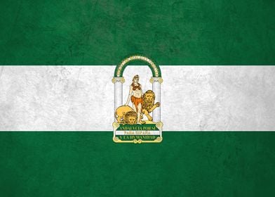 Flag of Andalusia on Wall