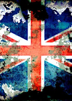 Grunge Union Jack Flag