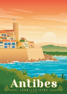 Antibes Travel Posters