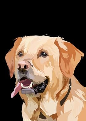 pet dog in vector style