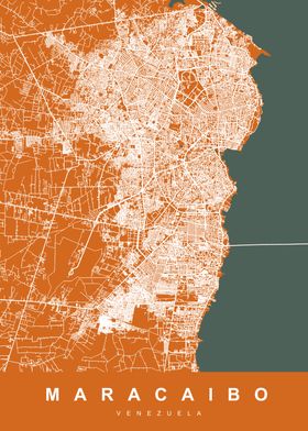 MARACAIBO Map VENEZUELA