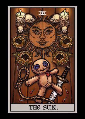 The Sun Terror Tarot Card